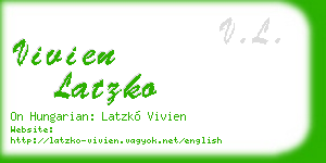 vivien latzko business card