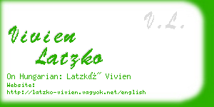 vivien latzko business card